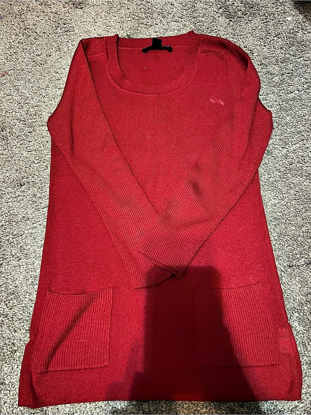 Banana Republic Red Knit Sweater Size XS